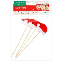 Ilustracja produktu Craft With Fun Ozdoba Dekoracyjna Czapka Mikołaja Na Patyku 412800